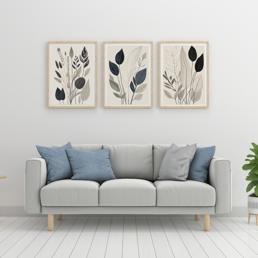 Botanical Harmony – 3-Poster Set