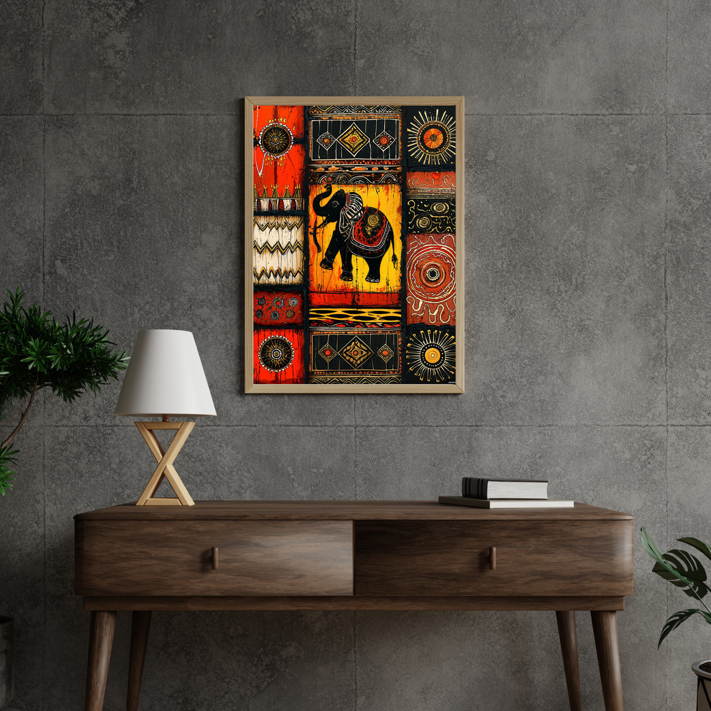 Poster Elephant Themed Wall Art for Living Room | Office | Dining Room