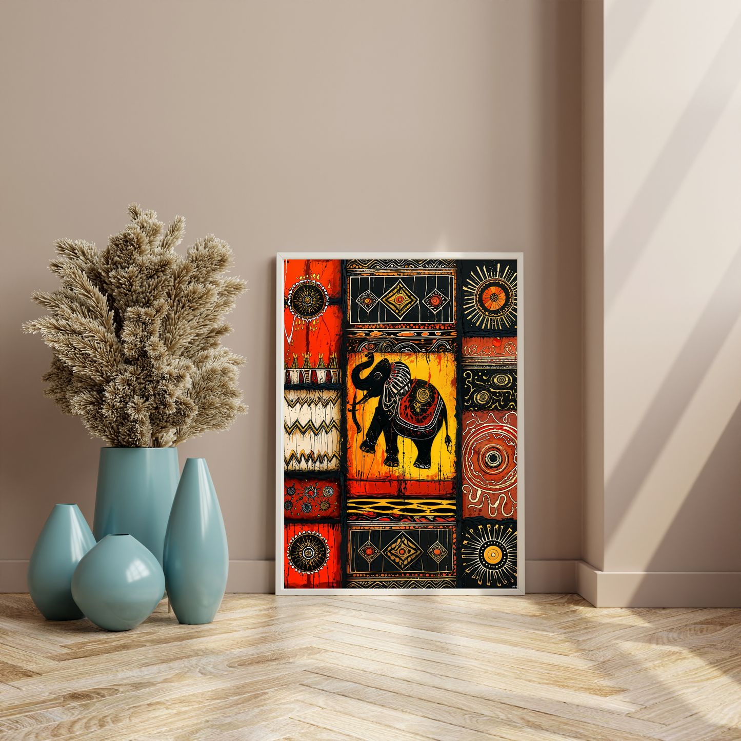Poster Elephant Themed Wall Art for Living Room | Office | Dining Room
