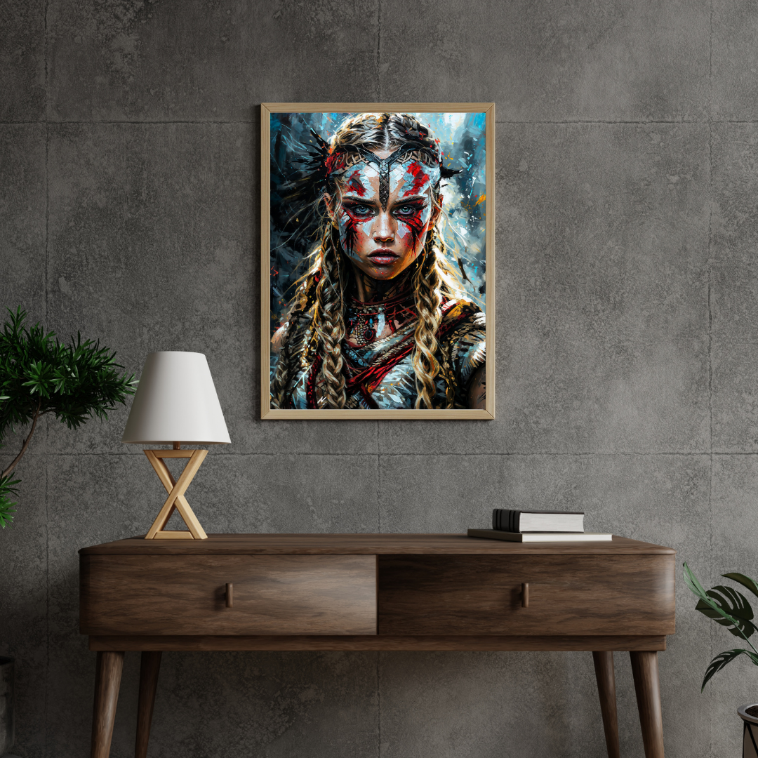 Poster Tribal Wandkunst für Wohnzimmer | Kunstwerk Abstrakte Porträtgemälde Schlafzimmer | Badezimmer | Dekorationsbild | Drucken 