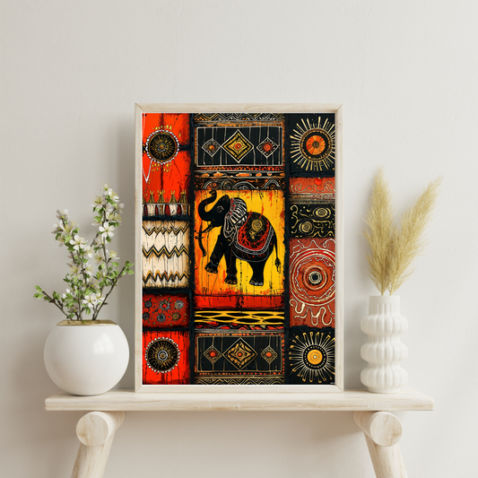 Affiche d'art mural tribal pour salon | Peintures abstraites de portraits pour chambre à coucher | Salle de bain | Décorations Photo | Impression 