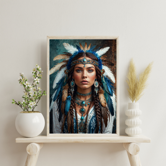 Affiche d'art mural tribal pour salon | Peintures abstraites de portraits pour chambre à coucher | Salle de bain | Décorations Photo | Impression 