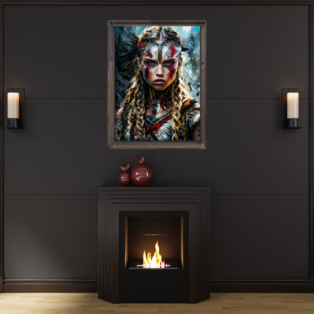 Poster Tribal Wandkunst für Wohnzimmer | Kunstwerk Abstrakte Porträtgemälde Schlafzimmer | Badezimmer | Dekorationsbild | Drucken 