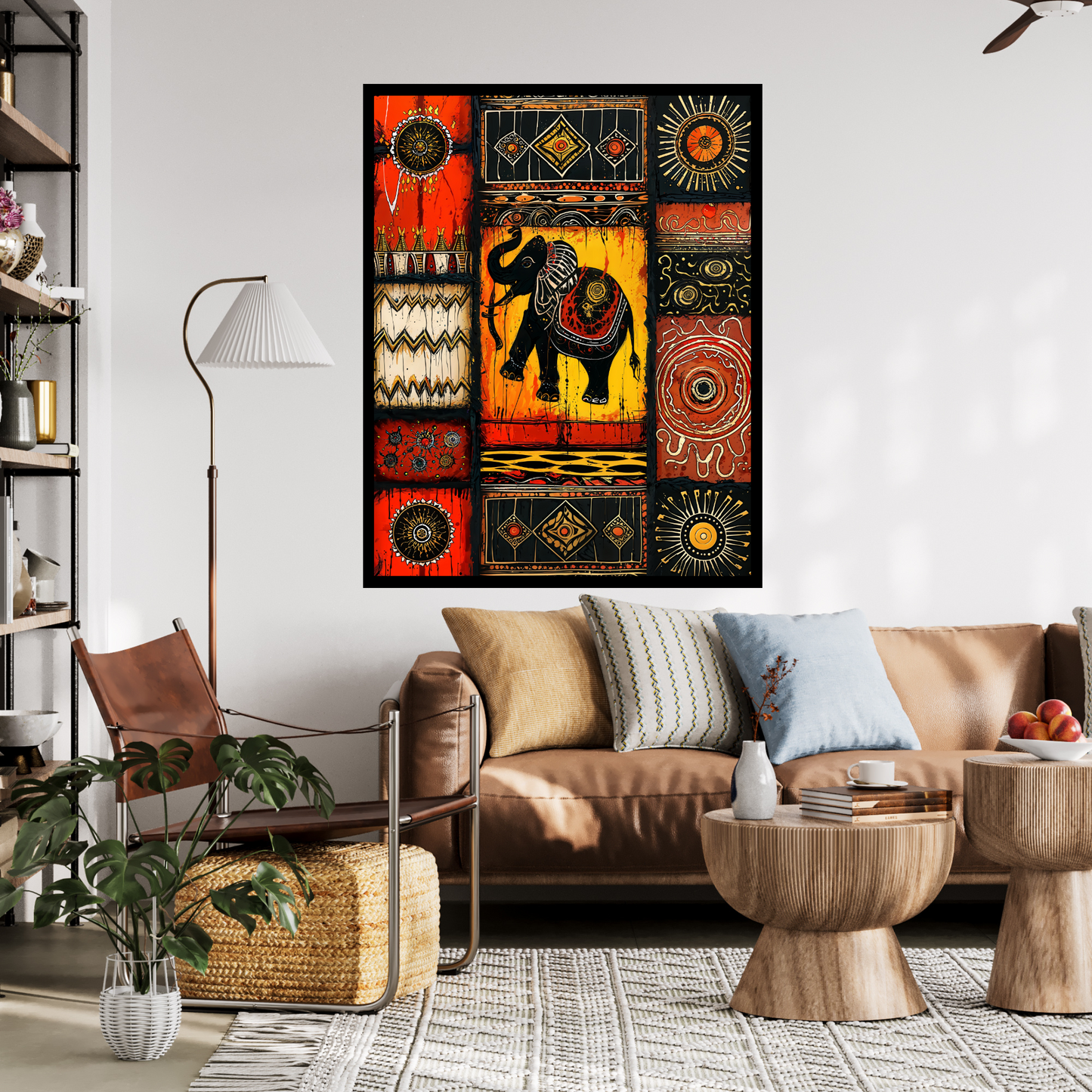 Poster Elephant Themed Wall Art for Living Room | Office | Dining Room