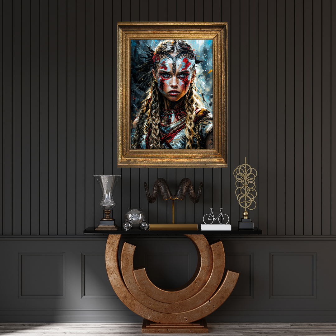 Poster Tribal Wandkunst für Wohnzimmer | Kunstwerk Abstrakte Porträtgemälde Schlafzimmer | Badezimmer | Dekorationsbild | Drucken 