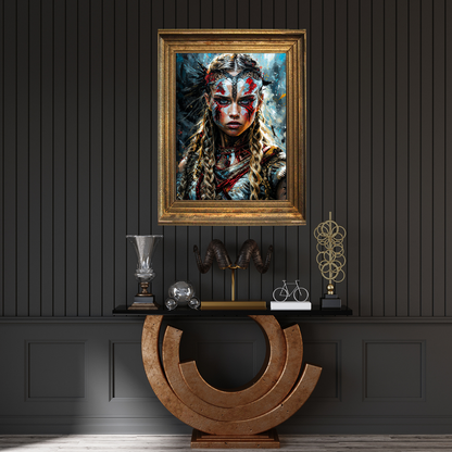 Poster Tribal Wandkunst für Wohnzimmer | Kunstwerk Abstrakte Porträtgemälde Schlafzimmer | Badezimmer | Dekorationsbild | Drucken 