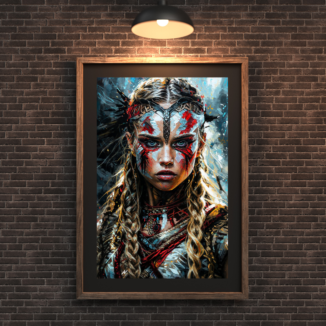Poster Tribal Wandkunst für Wohnzimmer | Kunstwerk Abstrakte Porträtgemälde Schlafzimmer | Badezimmer | Dekorationsbild | Drucken 