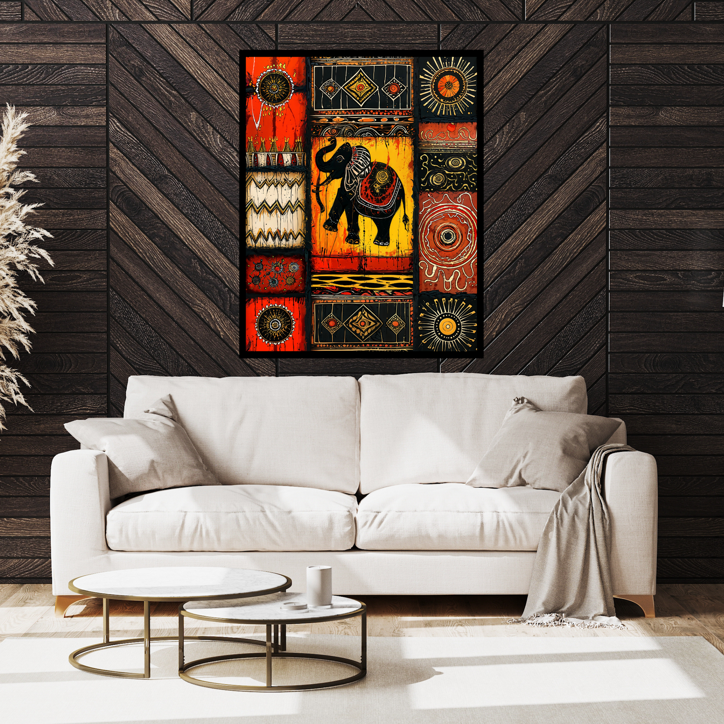Poster Elephant Themed Wall Art for Living Room | Office | Dining Room