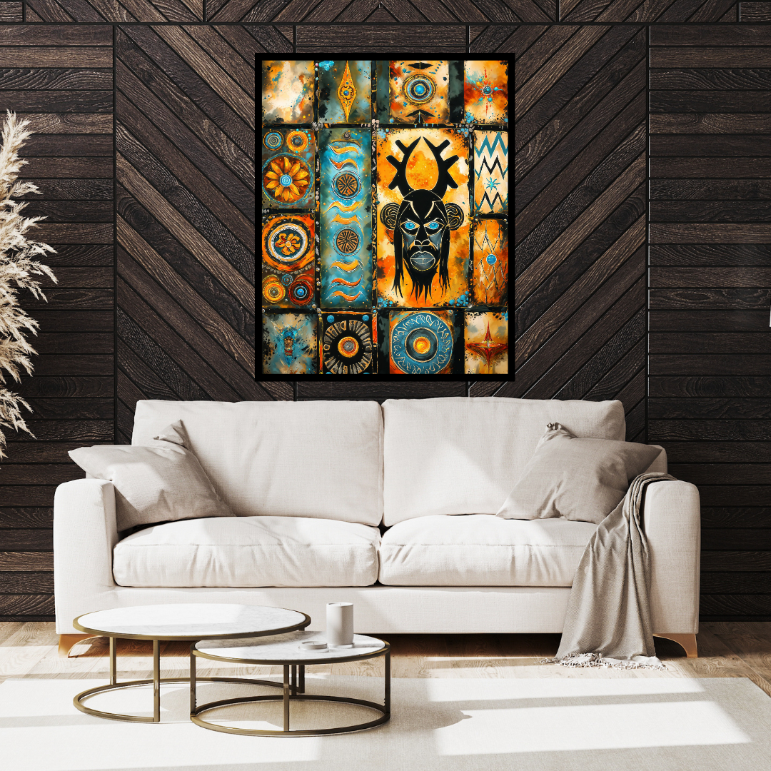 Poster | Mystic tribal modern art piece | Art inspired by tribal legends