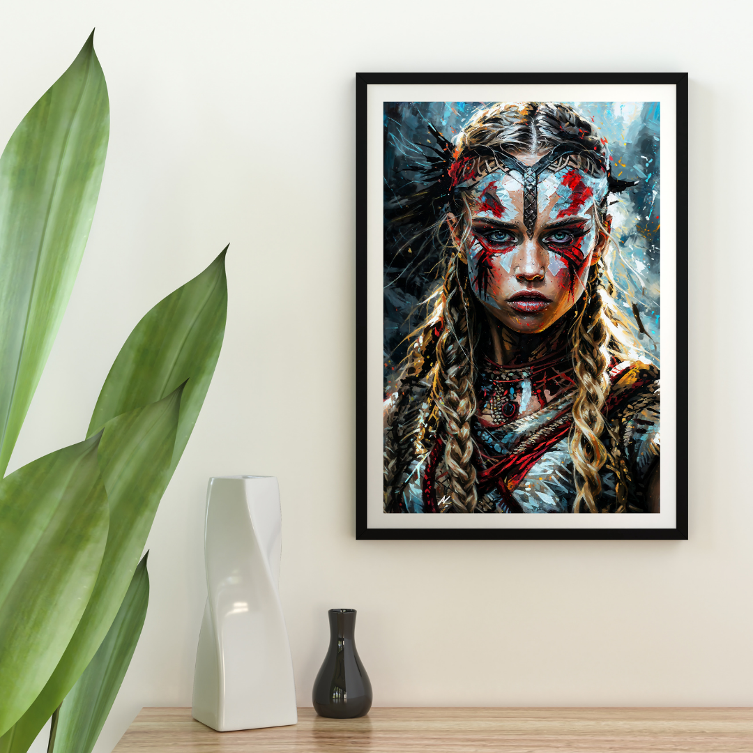 Poster Tribal Wandkunst für Wohnzimmer | Kunstwerk Abstrakte Porträtgemälde Schlafzimmer | Badezimmer | Dekorationsbild | Drucken 